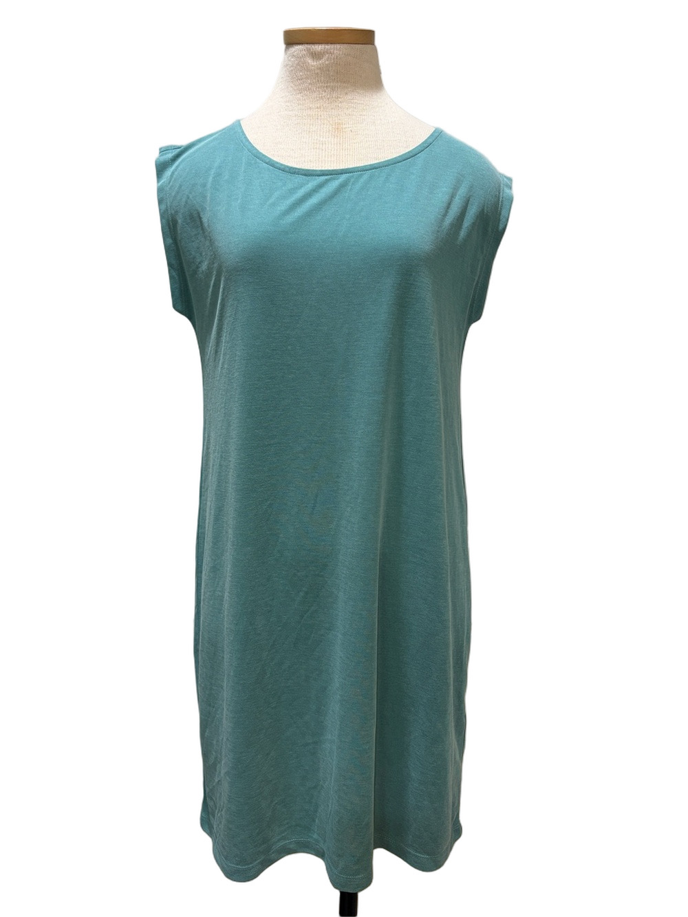Sigrid Olsen sz M seafoam green modal sleeveless dress NWT